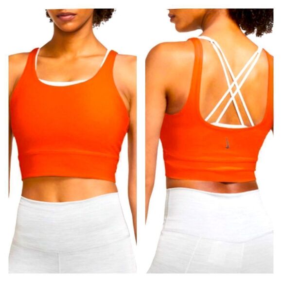 Nike Other - NWT Nike Yoga Luxe Women's Infinalon Crop Top in Bright Orange XS